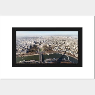 Paris panorama view from Eiffel Tower Posters and Art